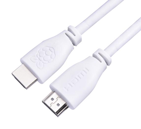 RASPBERRY-PI CPRP010-W Raspberry Pi Hdmi Cable, White, 1M