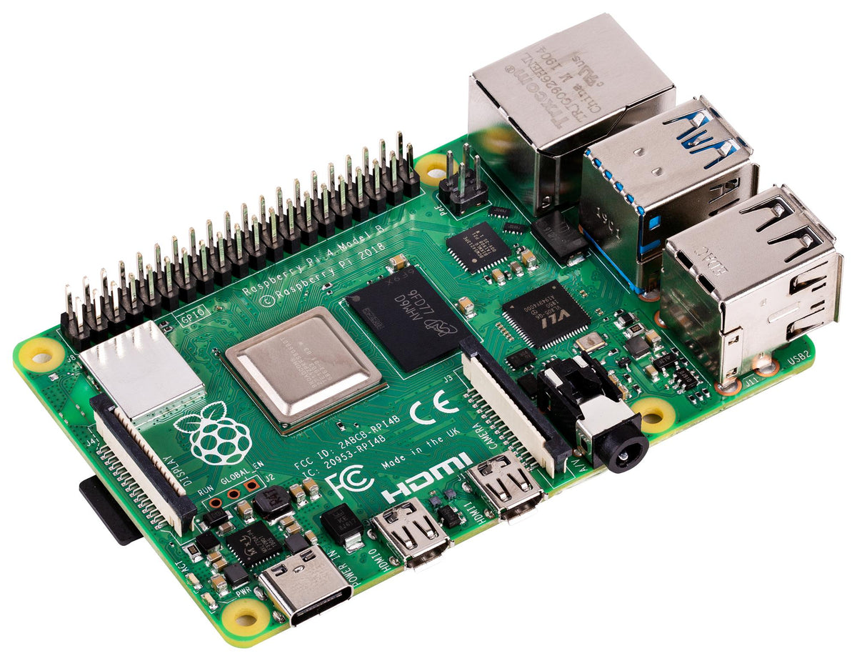 Raspberry Pi 4 Model B 4GB Board - High Performance, 4K Dual Display, USB 3.0, Bluetooth 5.0  Bulk