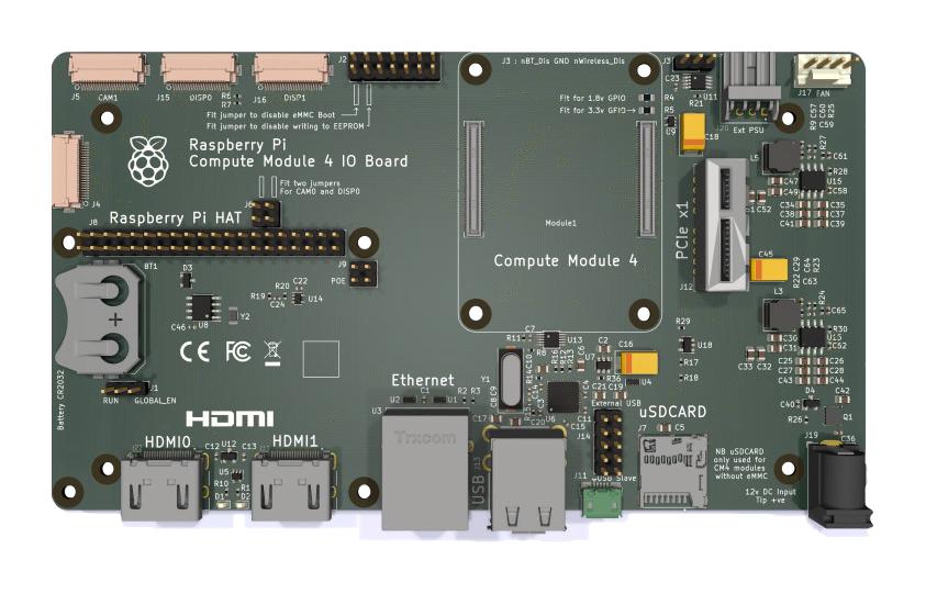Raspberry Pi Compute Module 4 I/O Board - RASPBERRY-PI CM4IO