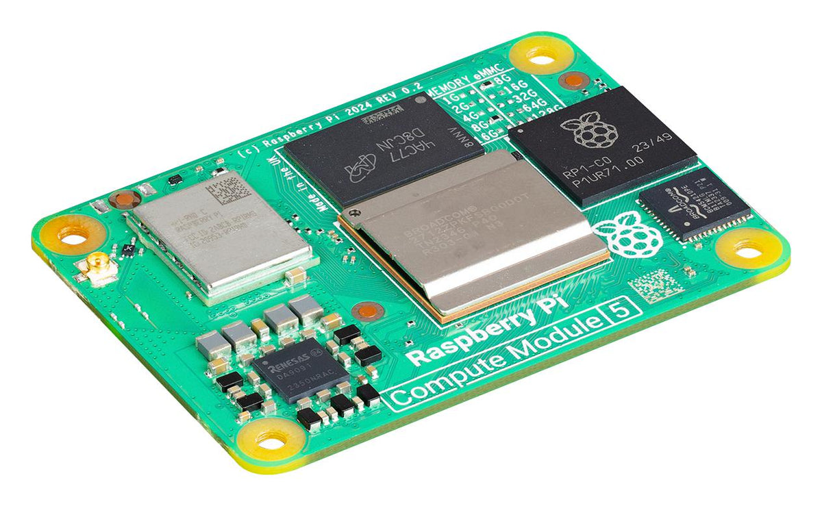 Raspberry Pi 2GB Compute Module 5 with WiFi, 16GB eMMC - RASPBERRY-PI CM5002016
