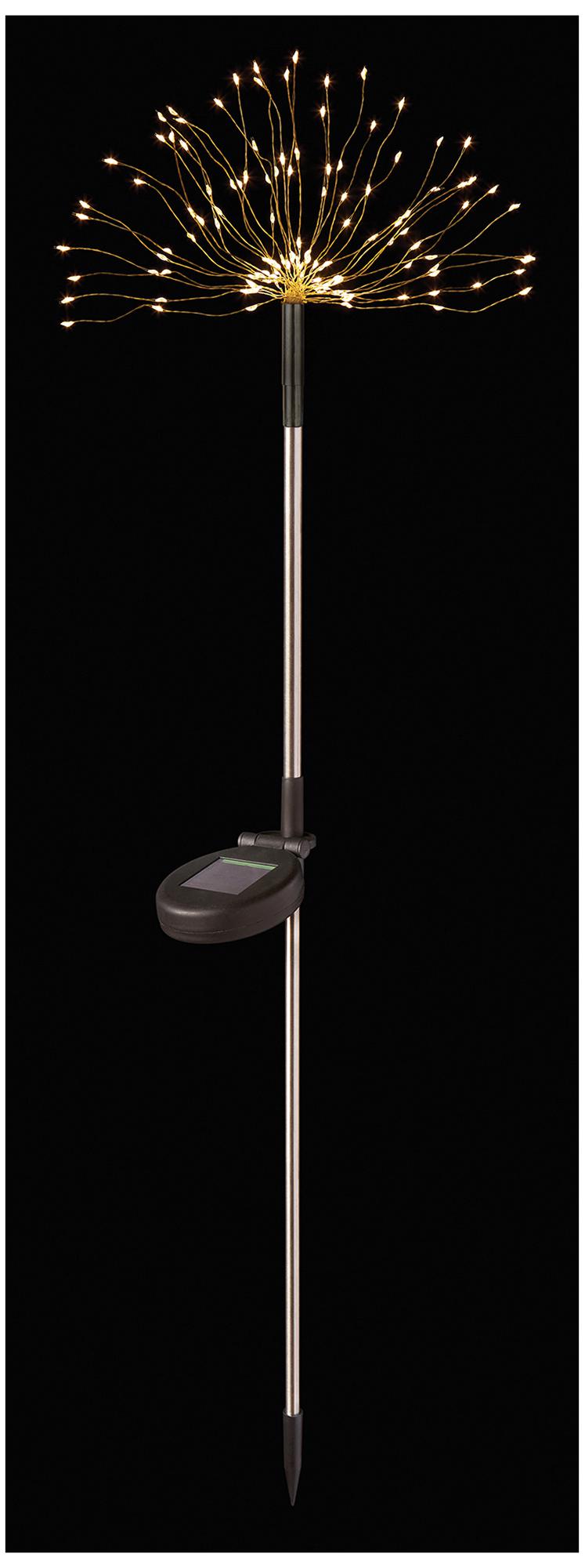 PREMIER - LS230100 - 96 LED Solar Fireworks Garden Spike, Warm White, IP44