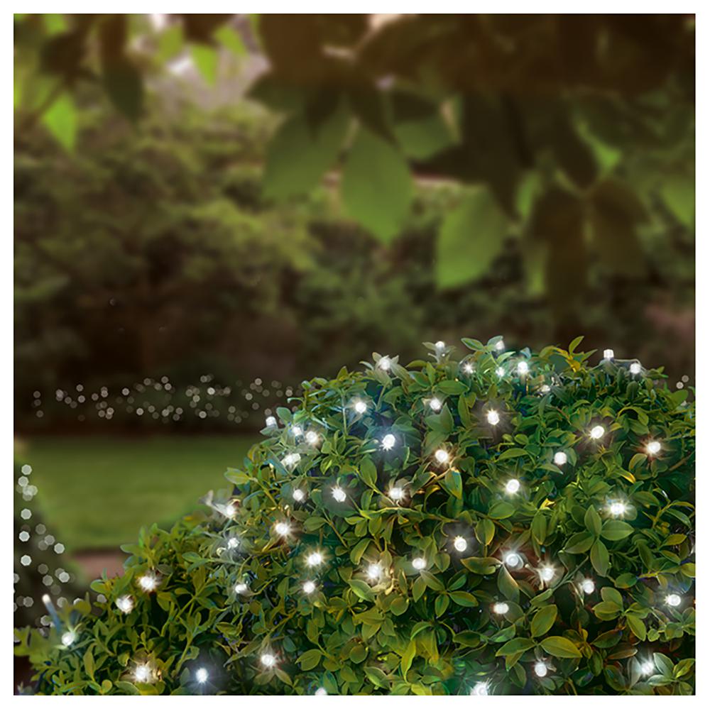 PREMIER - LT230065CW - 50 LED Battery Operated String Lights with Timer, Cool White, IP44