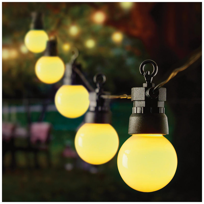 PREMIER - LT200202WW - 10 Bulb Battery Operated Party Lights with Timer, Warm White, IP44