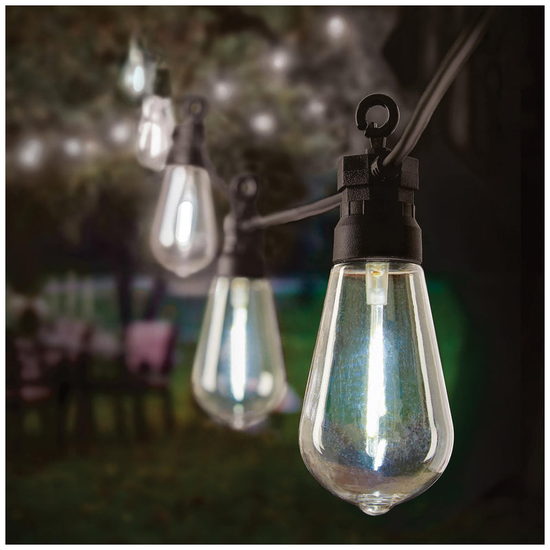 PREMIER - LT220105CW - 20 LED Drop Bulb Connectable Festoon Lights, Cool White