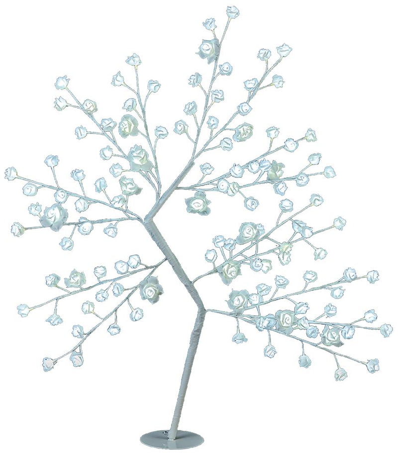 PREMIER LV151431W  1.2M White Led Rose Flower Tree