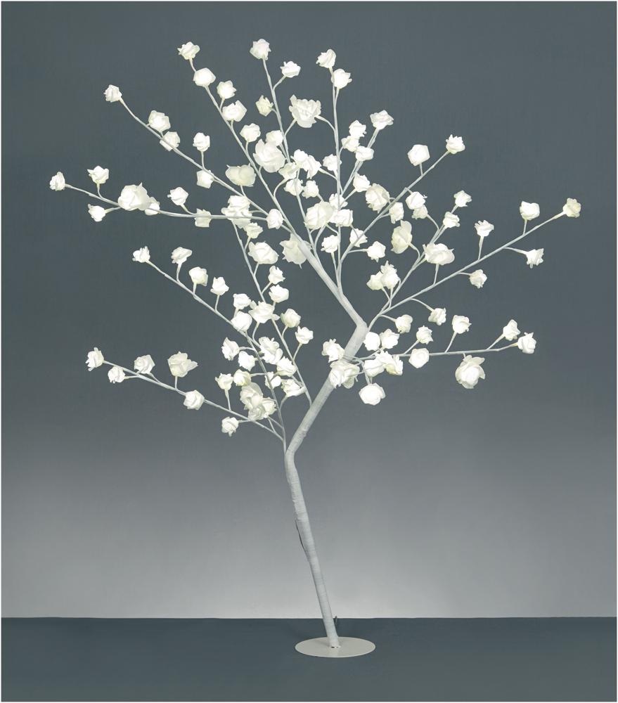 PREMIER LV151431WW  1.2M W White Led Rose Flower Tree