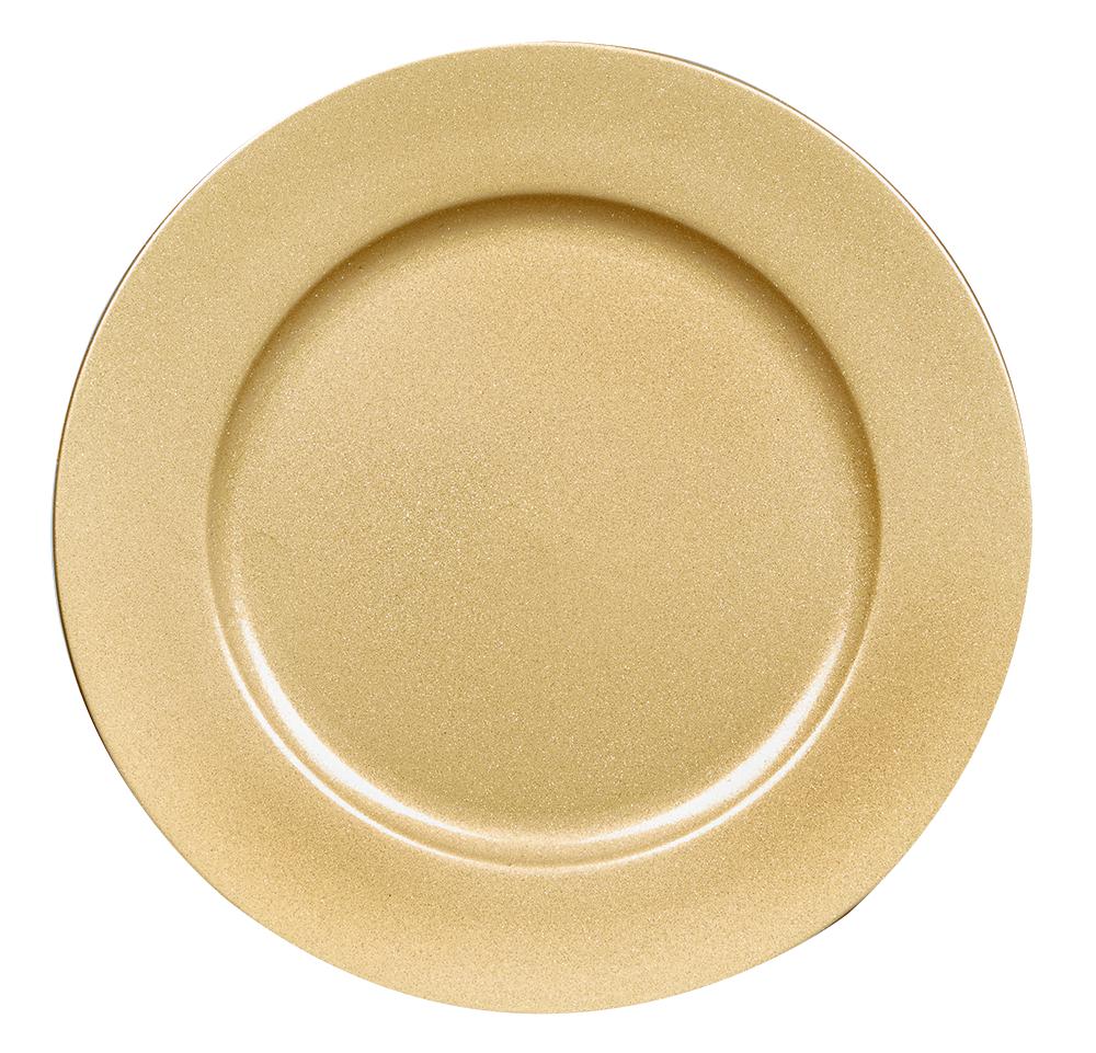PREMIER AC155415G  33Cm Gold Glitter Charger Plate