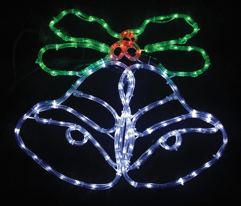 PREMIER - LI201141 - 62cm Bells and Holly Rope Light