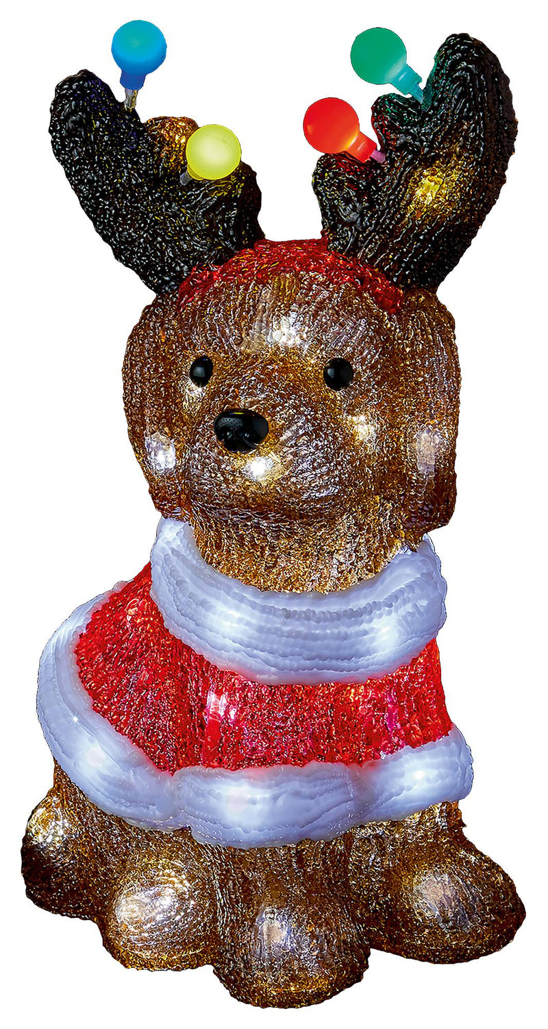 33Cm Bo Lit Acrylic Dog Party Lights LB213132  PREMIER