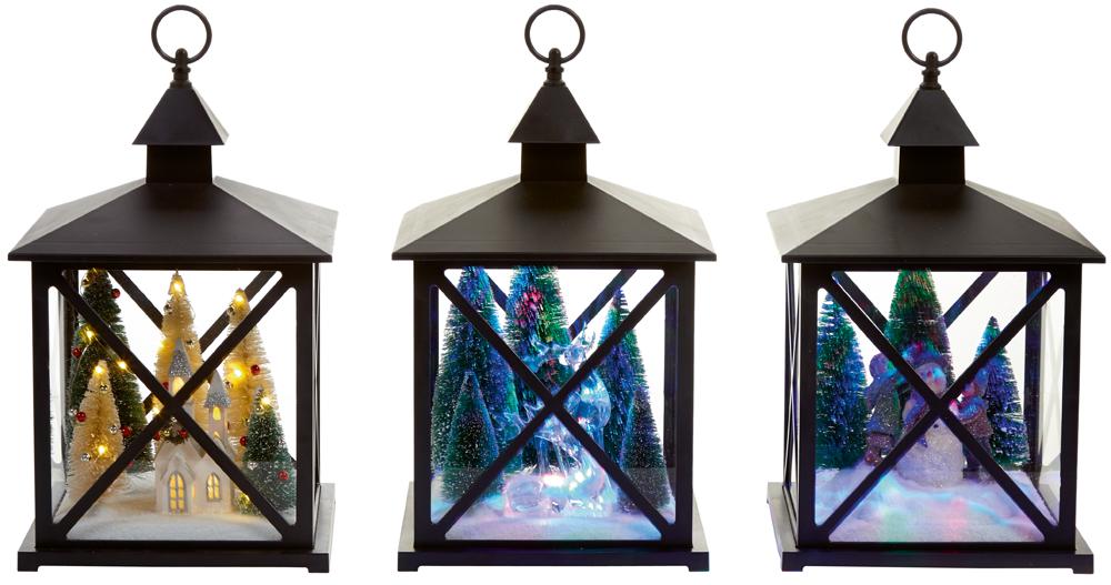 33Cm Gazebo Lantern Rdeer Church Sman LB191273  PREMIER