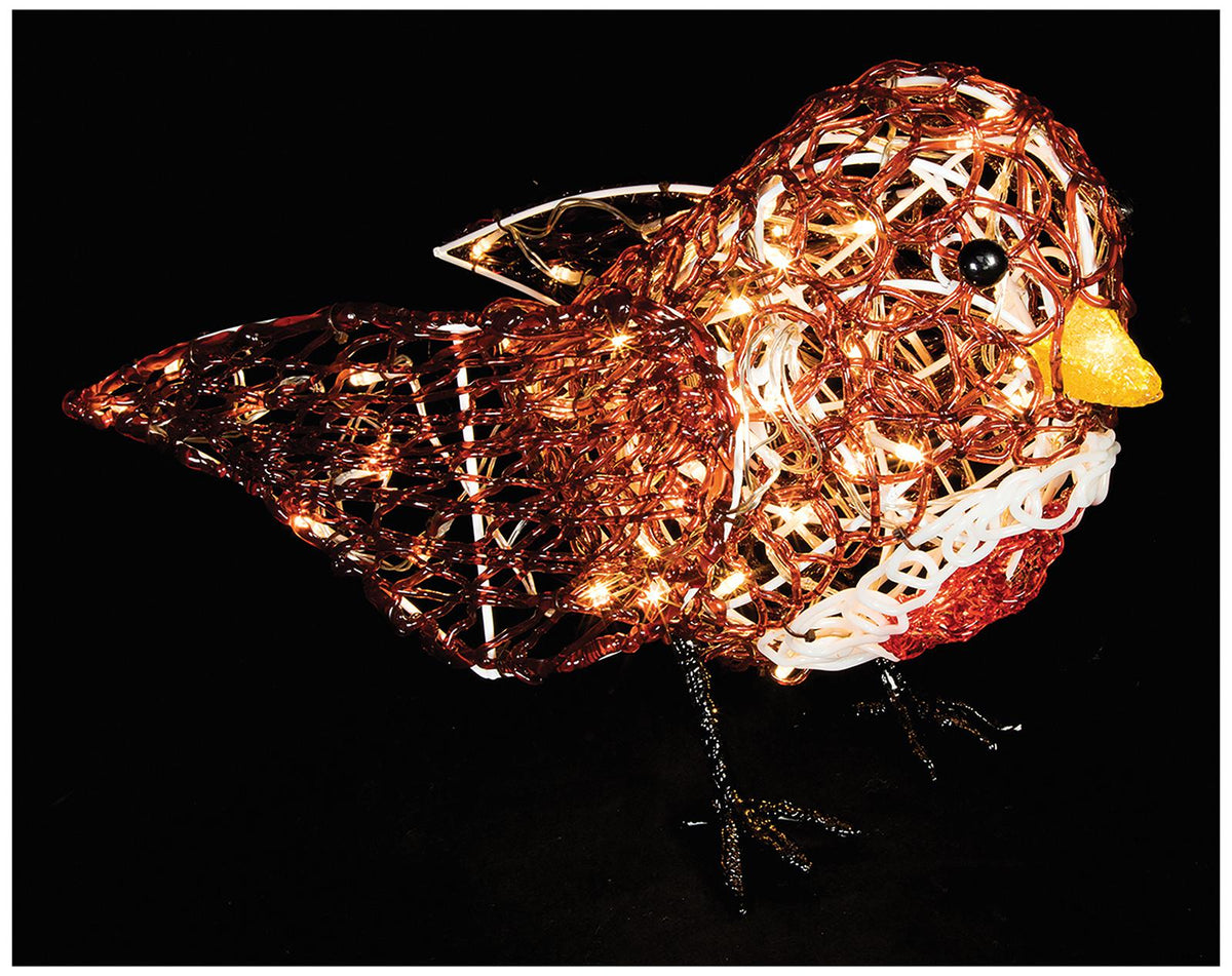 30Cm Acrylic Robin Ww Leds LV213497  PREMIER