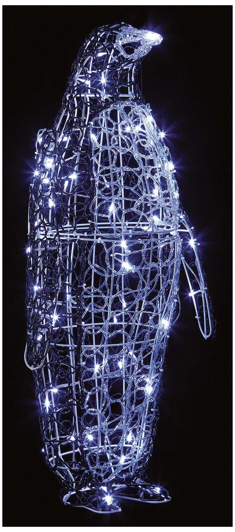 90Cm Acrylic Penguin 80 White Leds LV221003W  PREMIER