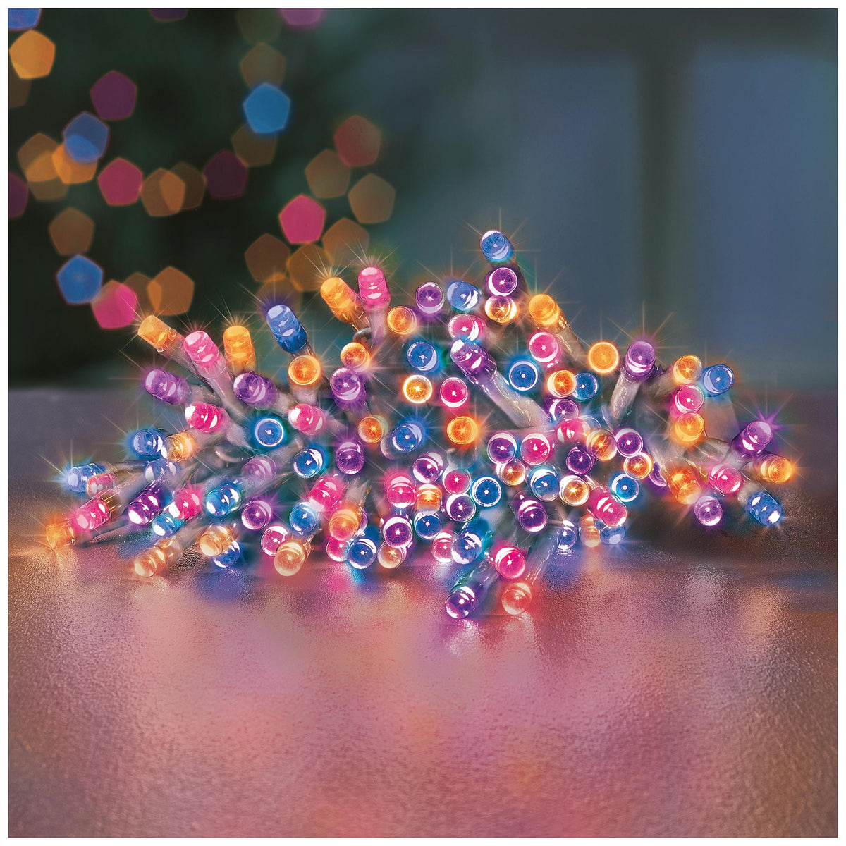 100 M-A B-O Rainbow Leds Timer Cl/Cable LB112383RBWC  PREMIER