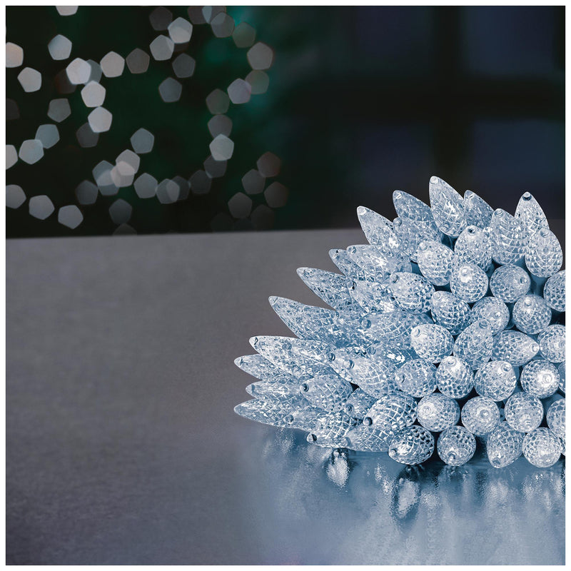 300L C6 Bulb Cap Light String White Leds LV221689W  PREMIER