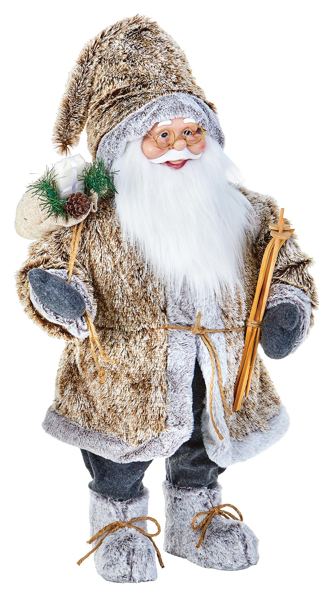 80Cm Alpine Santa W-Glasses PL221704  PREMIER