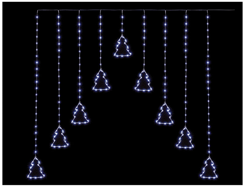 PREMIER - LV243681W - White Flexibright 258 LED 1.2m V Curtain, Tree Pattern
