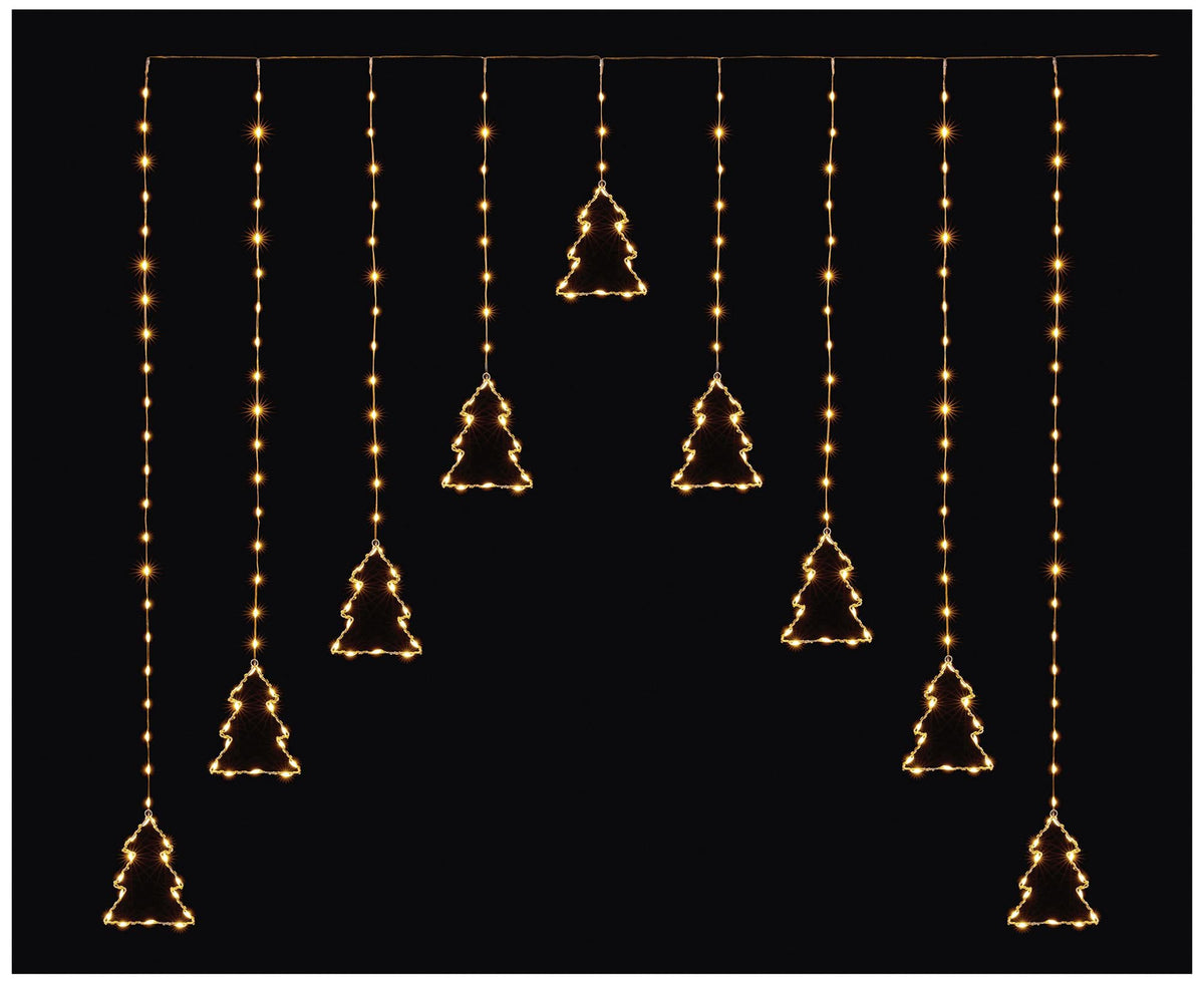 PREMIER - LV243681WW - Warm White Flexibright 258 LED 1.2m V Curtain, Tree Pattern