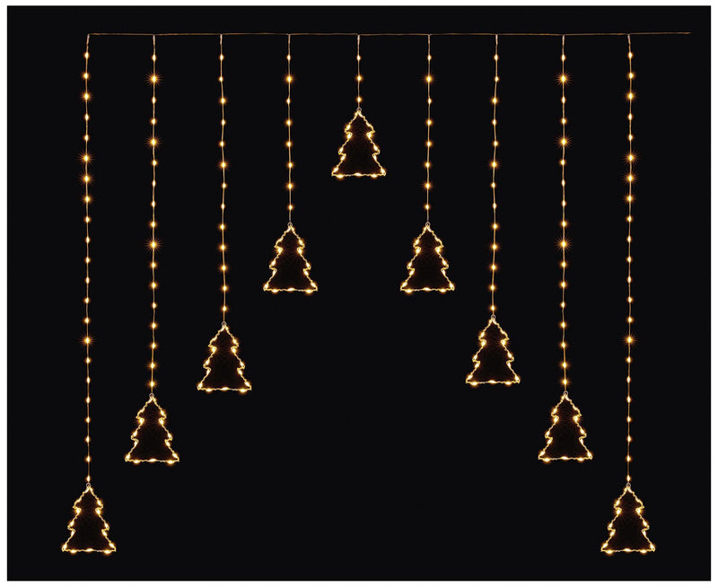 PREMIER - LV243681WW - Warm White Flexibright 258 LED 1.2m V Curtain, Tree Pattern
