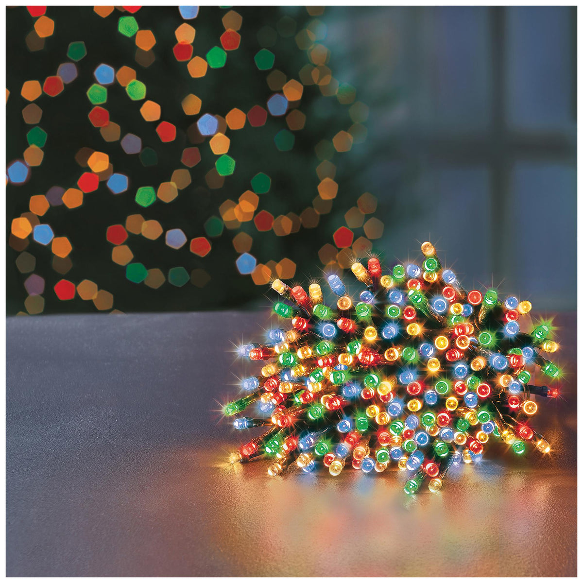 PREMIER - LI213482M - 100 LED Static Connectable Lights, Multicoloured, 8m