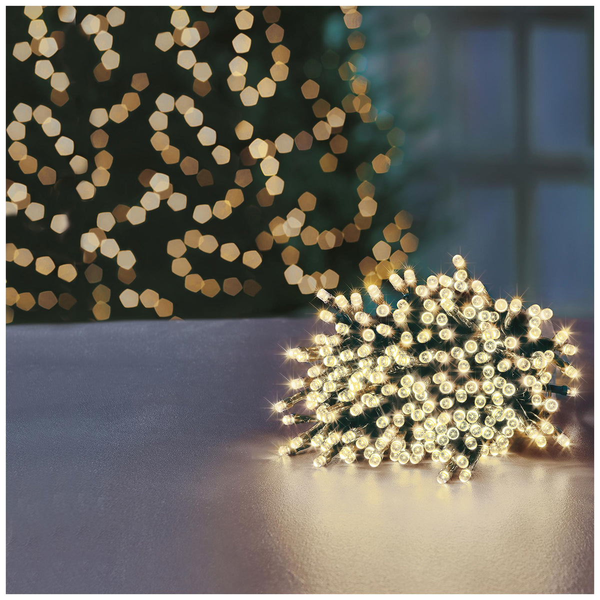 PREMIER - LI213482WW - 100 LED Static Connectable Lights, Warm White, 8m