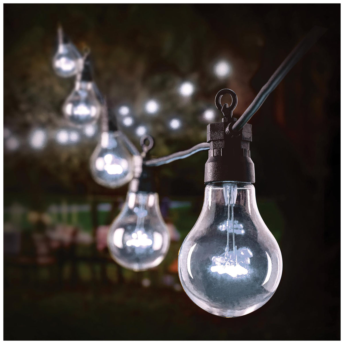 PREMIER - LV231260W - 20 Bulb Festoon Lights, White