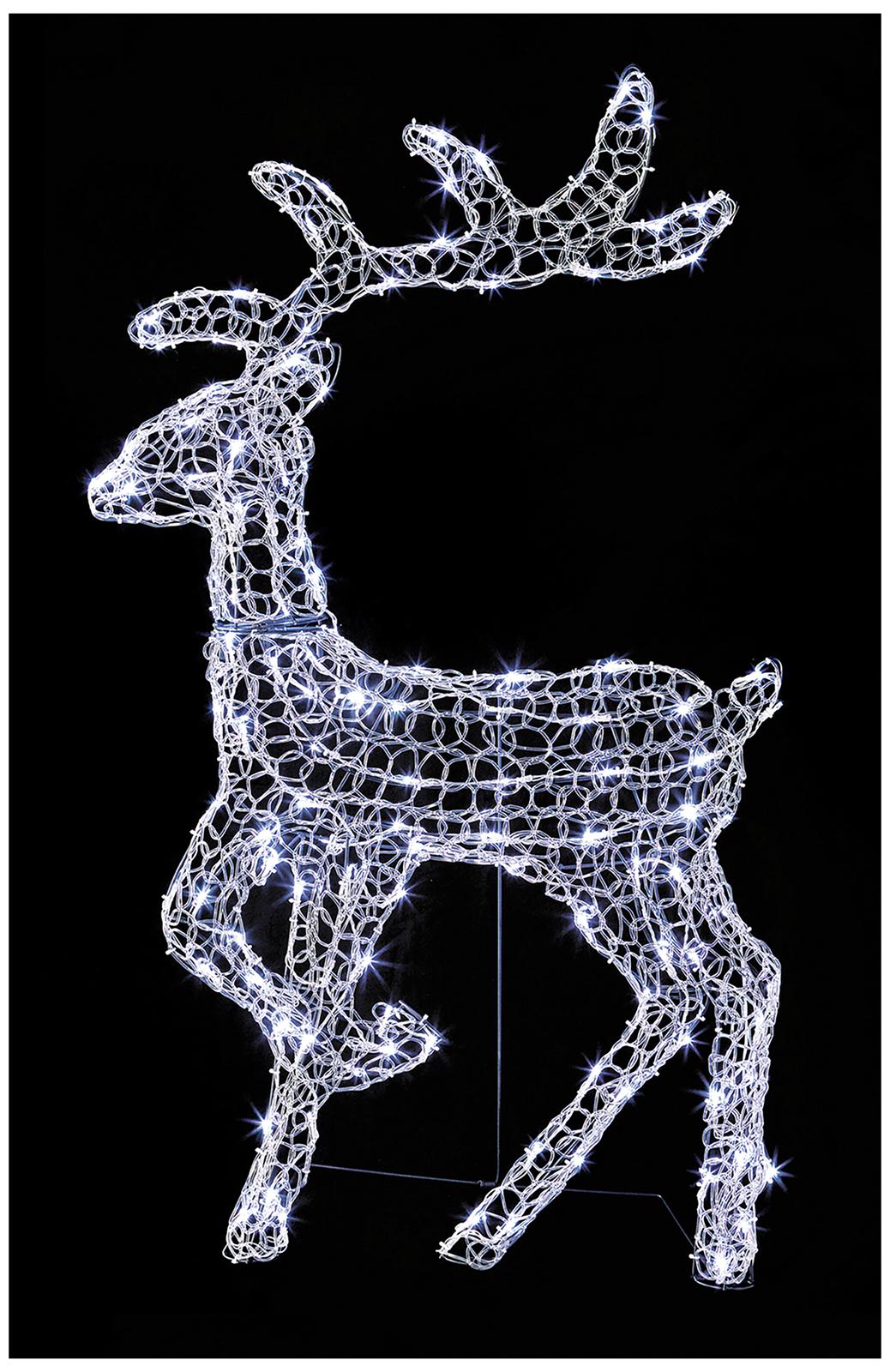 PREMIER - LV231258W - 2D Lit Soft Acrylic White Deer