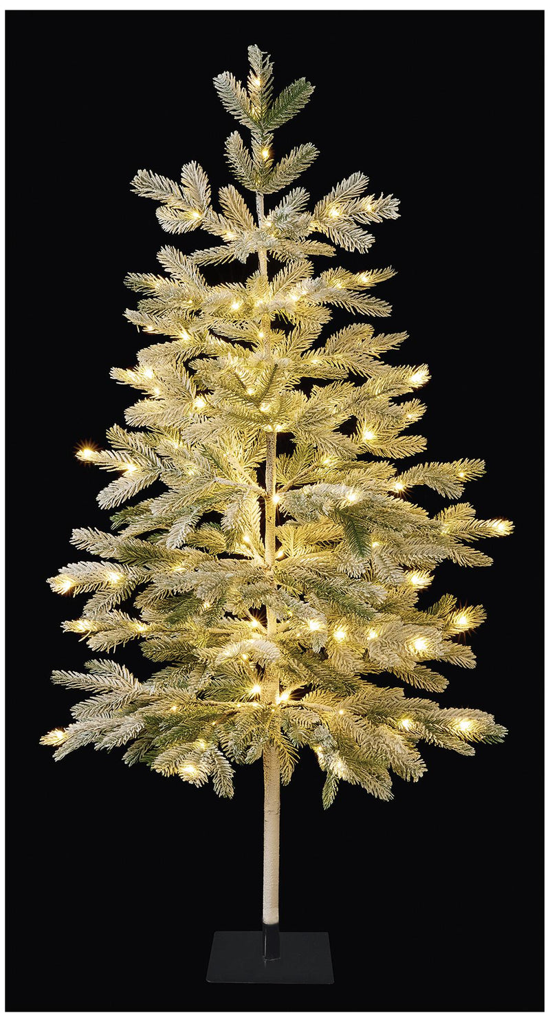PREMIER - LV243132WW - 1.2m Lit Snowy Pine Needle Tree, Warm White