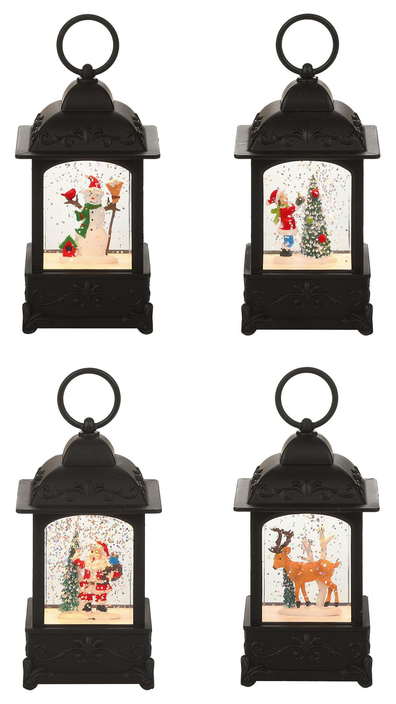 14.5cm Battery Operated Christmas Lantern - PREMIER