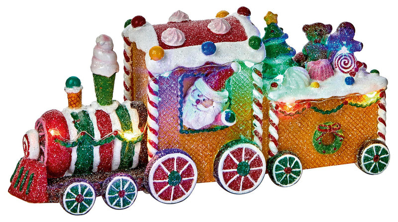 PREMIER - LB243360 - 23cm Battery Operated Light Up Gingerbread Train