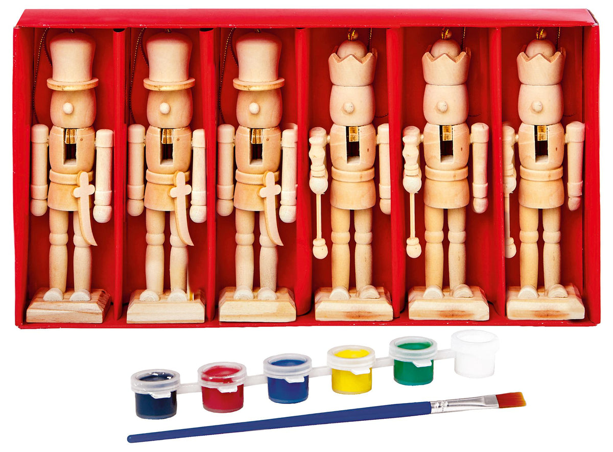 PREMIER - AC231239 - Paint Your Own Nutcrackers - Pack of 6