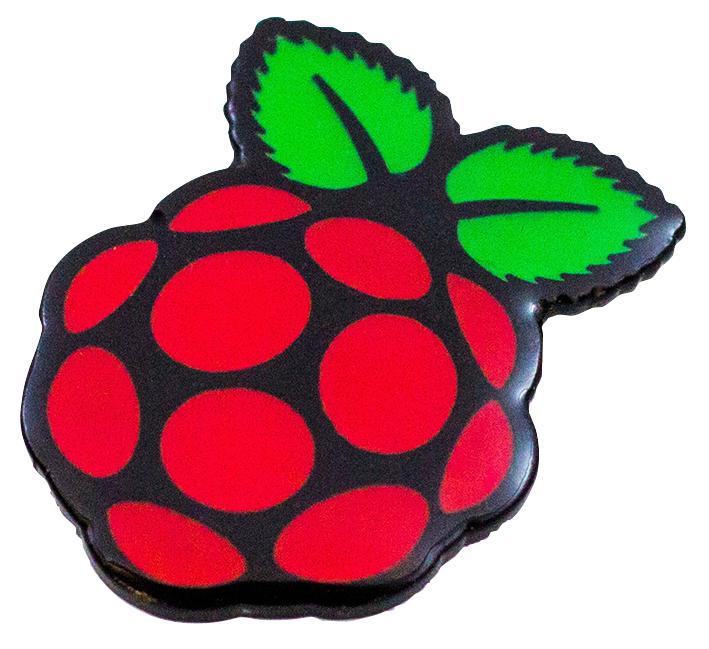 RASPBERRY-PI BADGE Badge, Enamel, Raspberry Pi
