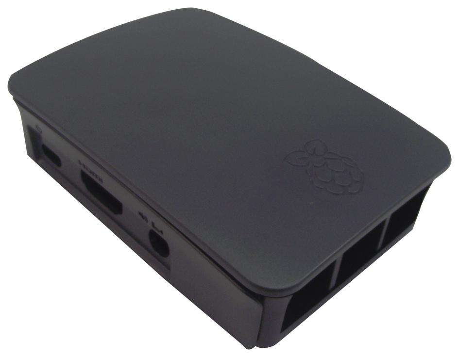 RASPBERRY-PI RPI3-CASE-BLK-GRY Raspberry Pi 3 Enclosure, Black & Grey