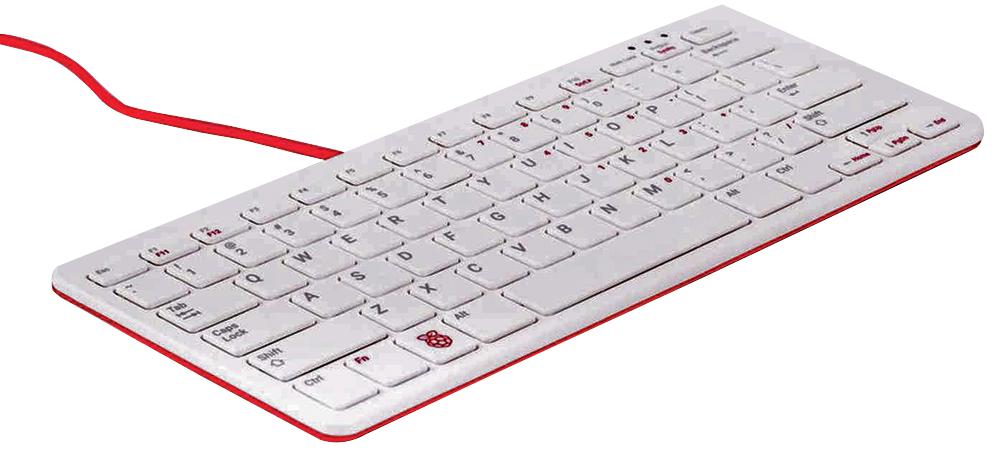 RASPBERRY-PI RPI-KEYB (UK)-RED/WHITE Raspberry Pi Keyboard, Red/White, Uk