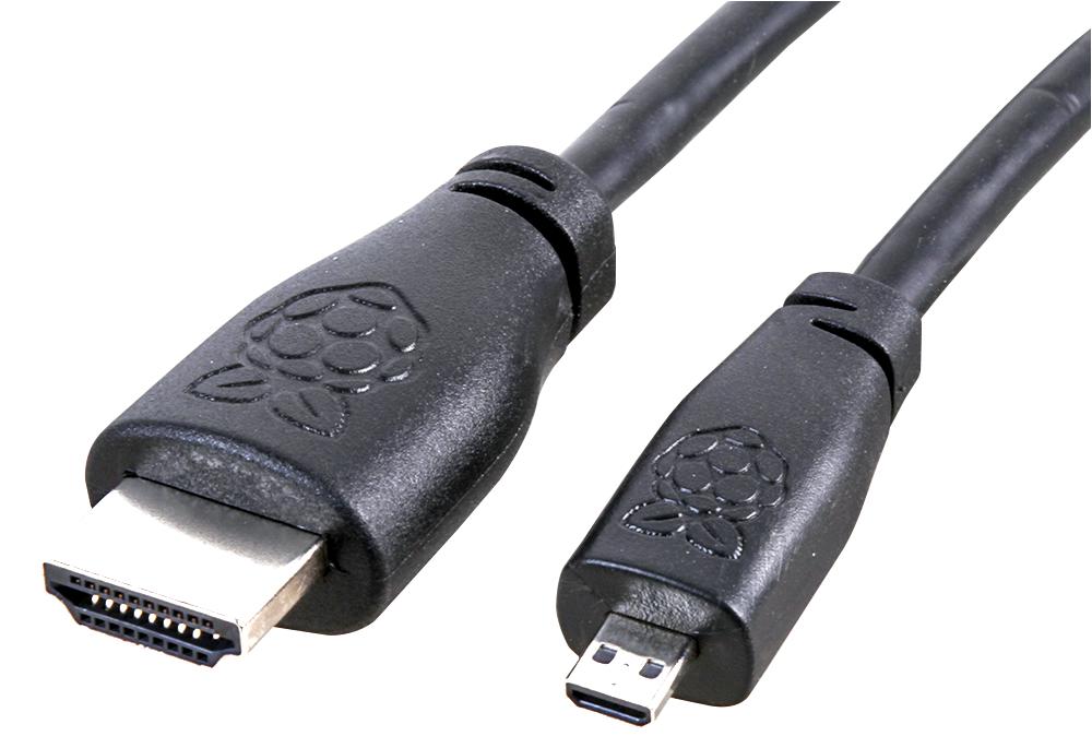 RASPBERRY-PI T7733AX Micro Hdmi To Hdmi Cable, 2M Black